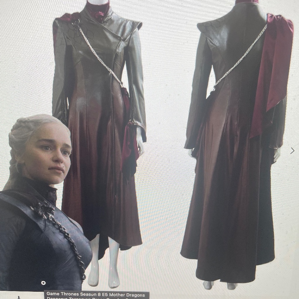 GOT Size M Daenerys Targaryen Khaleesi Dragon Queen Costume & Wig